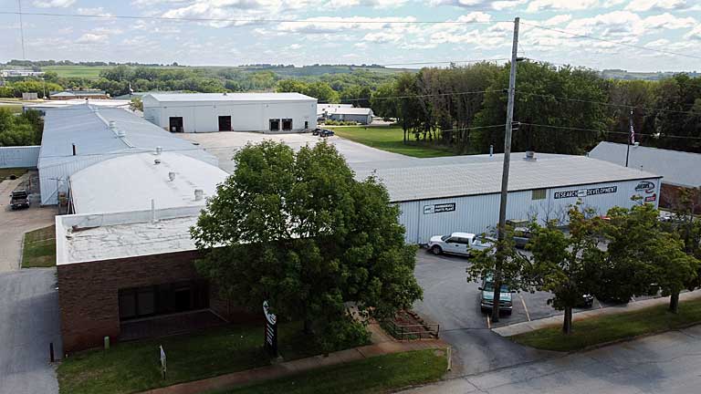 Jacobs general office and manufacturing plant for hammermill replacement parts.